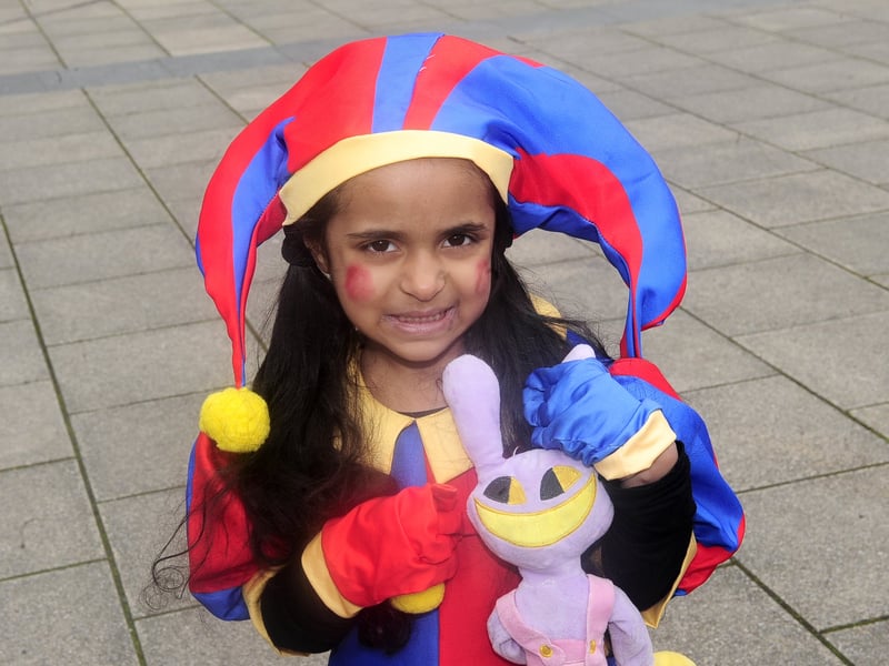 Four-year-old Aamna Ali, from Dewsbury, was one of the youngest enthusiasts at this year's festival.
