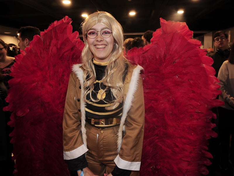 Abby Smithson, from York, was among those unleashing their creativity with colourful costumes.