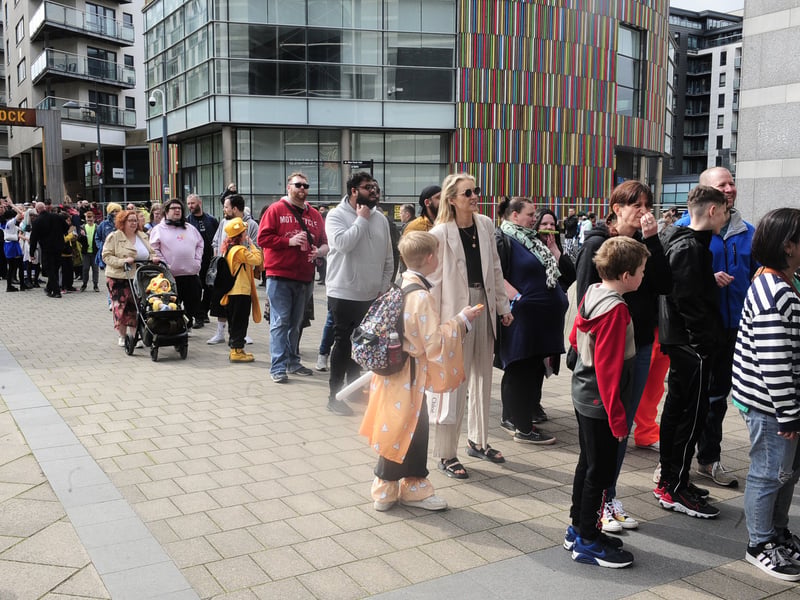 There were huge queues for the festival this year.