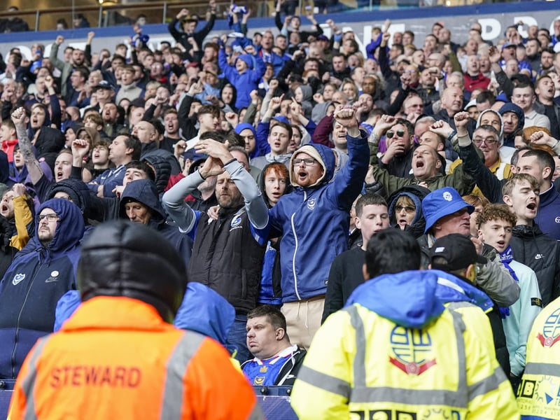 25 superb photos of Portsmouth fans' show of force at Bolton Wanderers