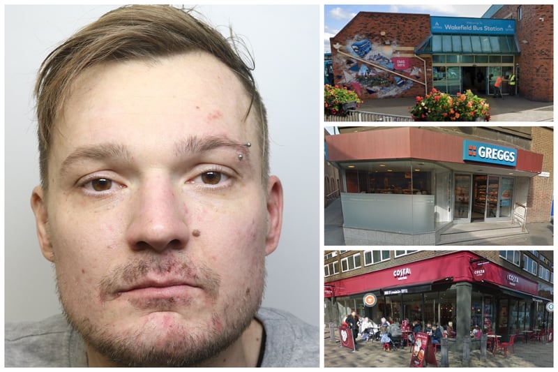 Simon Hancock, 35, was jailed for three years after admitting two counts of robbery and one of attempted robbery. He tried to rob three shops in the space of 15 minutes in Wakefield city centre in February to get cash to feed his drug addiction.