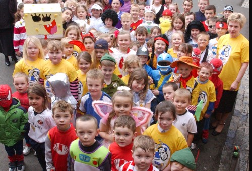 It's not often you see Buzz Lightyear, Spiderman and Spongebob in one photo.
But here they are - as well as a load of other characters - at the East Rainton Primary School fancy dress walk in March 2005.