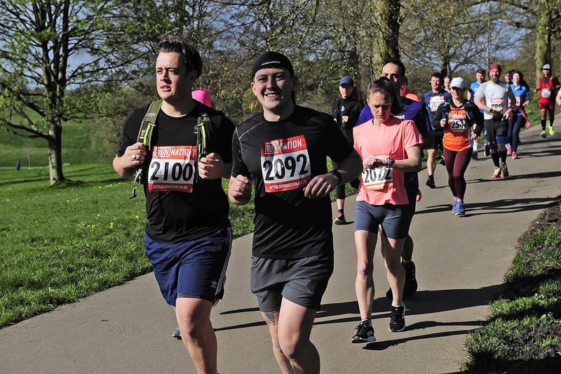 The half marathon involved five gruelling laps of the 700 acre park, with stunning views of Waterloo Lake and concluding with a rewarding ascent to The Mansion building at the end.