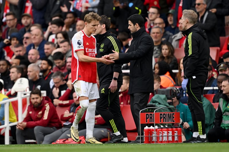 Doubt - the Gunners captain was substituted after 'feeling something' and his return is not yet known.