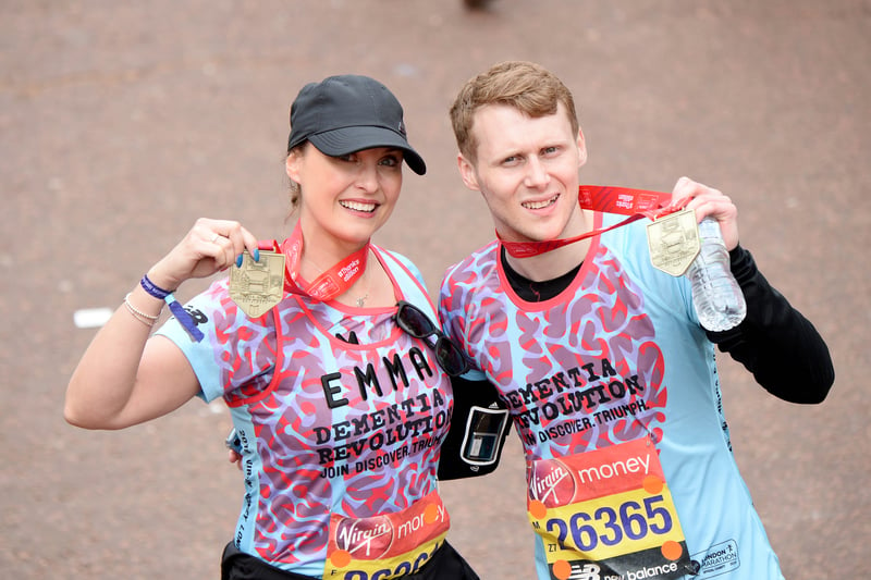 Known for their roles as Honey and Jay on Eastenders, the duo will run the marathon for a special episode of the soap in memory of Jay’s wife, Lola, who died of a brain tumour in a storyline last year.