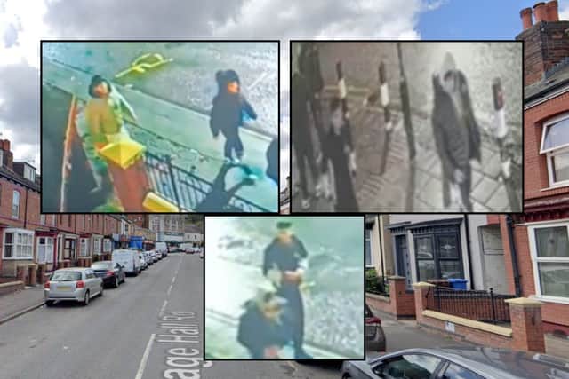 Police officers are keen to identify the four people in these CCTV images as they may be able to assist with enquiries