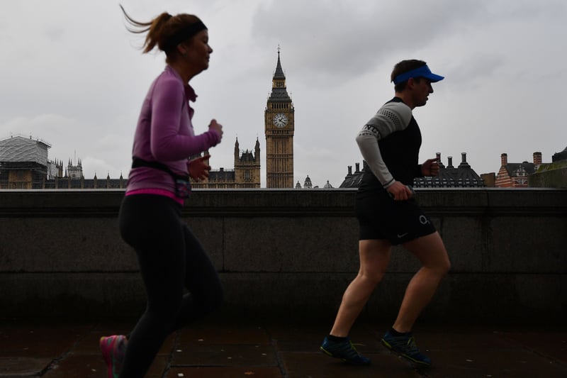 As runners turn in on Bridge Street which leads on from Westminster Bridge, they will pass the Big Ben clock tower.