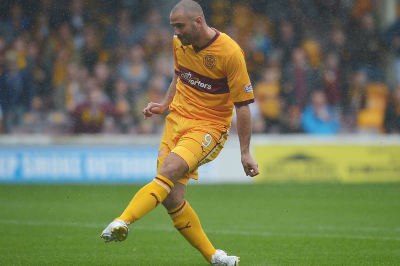 Michael Higdon was on the scoresheet as Motherwell completed a rare double over Celtic in the 2012/13 season.