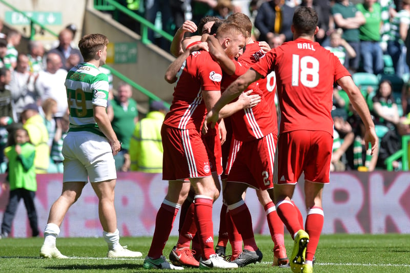 Andrew Considine scored the winner as Aberdeen became the first team to beat Brendan Rodgers' side at home. The result helped the Dons beat Rangers to a second place finish in the league.