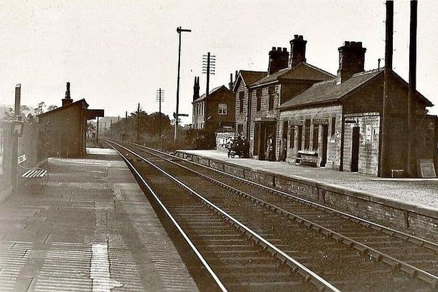 Here's another picture showing the Bay Horse railway station which was one of the stops on the way north to Lancaster or back down south to Preston. The Bay Horse station closed to passengers in June 1960 and to freight traffic in 1964