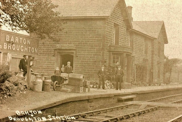 There was some disappointment expressed in May 1939 when it was announced that passenger trains would no longer stop at Brock, Barton and Broughton (seen in this picture), Scorton or Galgate due to falling passenger numbers as the trains sped through to Lancaster and beyond. Barton and Broughton railway station opened in 1840