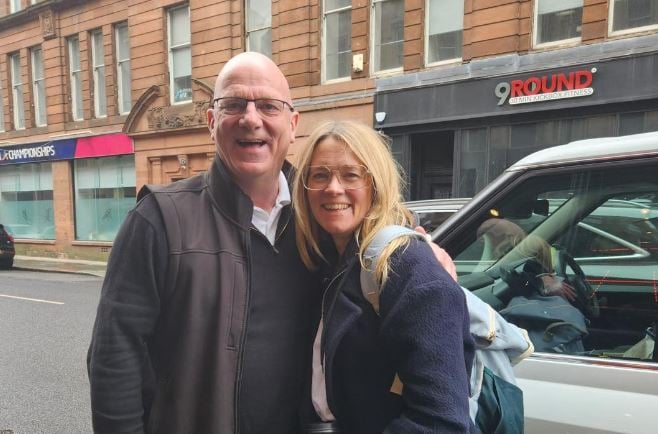 Scottish radio DJ and television presenter Edith Bowman was pictured in Glasgow after being in a local taxi. 