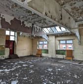 Inside the old Highfield Special School on Sitwell Road, Sheffield