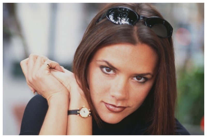 With her iconic bob, who can forget Victoria Beckham as 'Posh Spice,' as part of the Spice Girls?