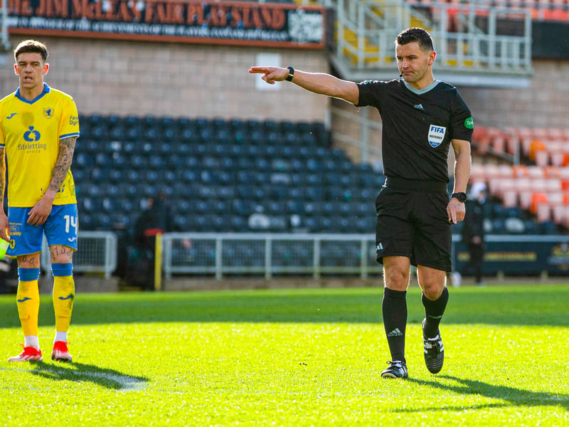 Far clear at the top of this list, Walsh has awarded three red cards and a huge 86 yellow cards this season during his 18 games officiated. This equates to 4.78 yellows per game and 0.17 reds. He is the referee second most likely to give a yellow card in the Scottish Premiership based on these statistics.