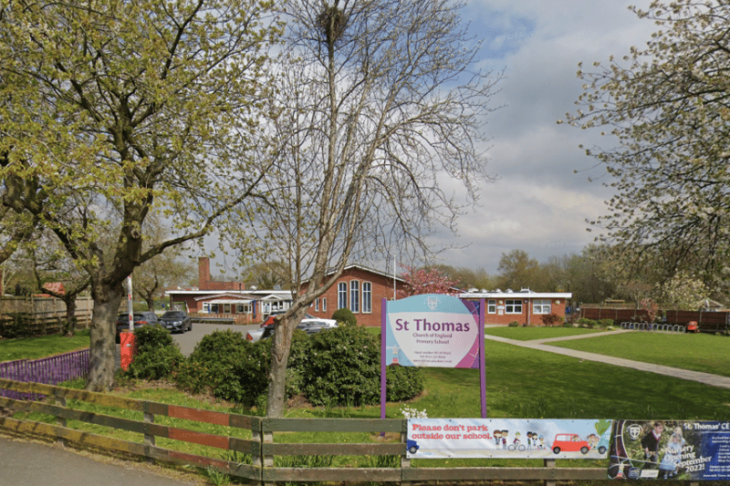 For the academic year 2022/2023, St Thomas Church of England Primary School in Lydiate had 94% of pupils meeting the expected standard.