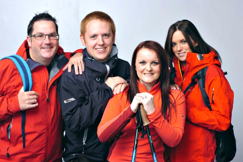 The team from HSBC who planned to climb Kilimanjaro to raise money for Marie Curie Cancer Care in 2011.
Left to right are; Andy Blain, Jonny Leonard, Natasha Storey and Lucy Wilding.