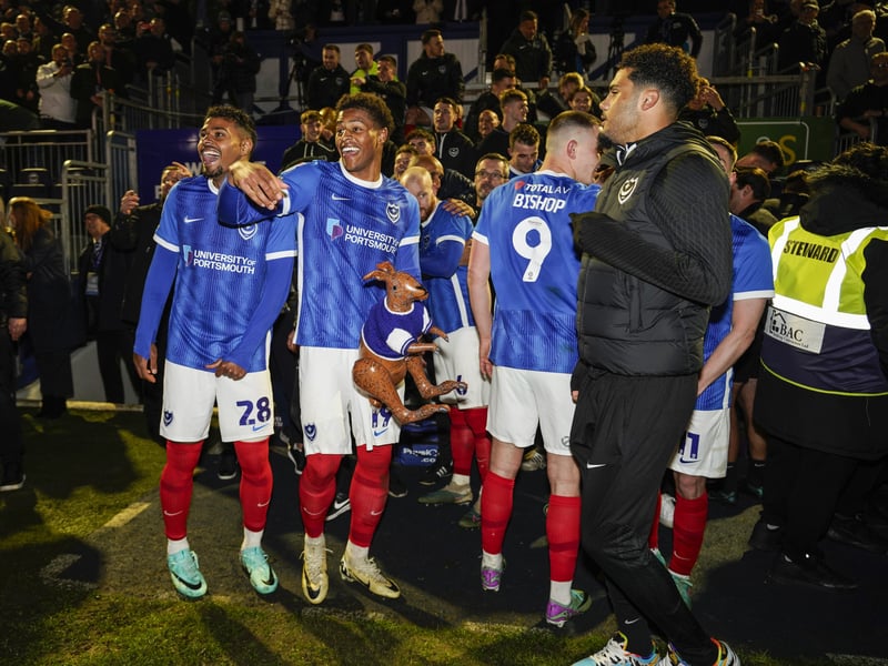 The phenomenal pictures telling story of Portsmouth night of League One title glory