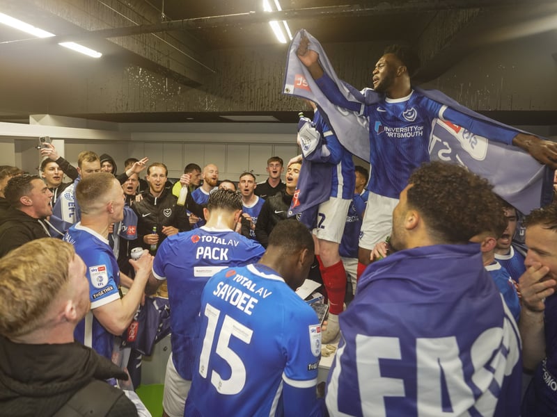 The phenomenal pictures telling story of Portsmouth night of League One title glory
