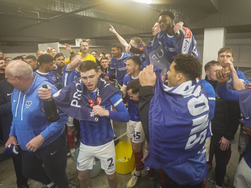 The phenomenal pictures telling story of Portsmouth night of League One title glory
