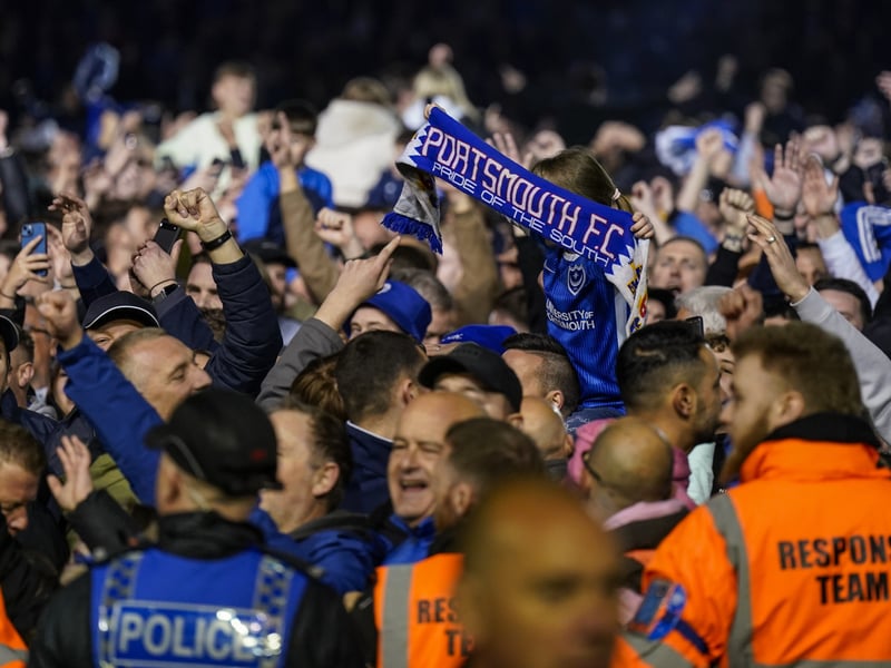 The phenomenal pictures telling story of Portsmouth night of League One title glory