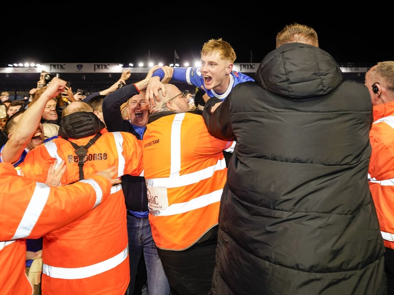 The phenomenal pictures telling story of Portsmouth night of League One title glory