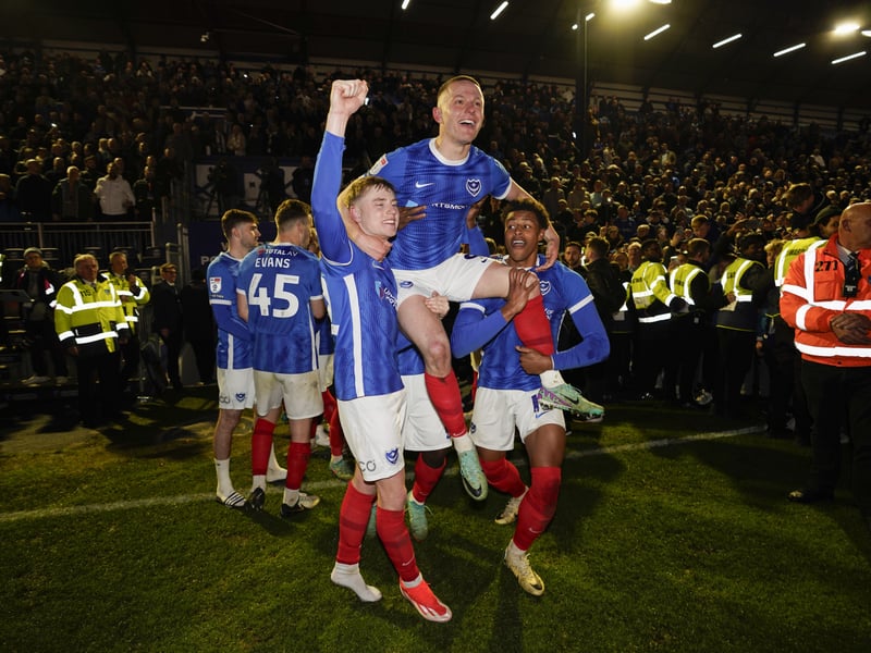 The phenomenal pictures telling story of Portsmouth night of League One title glory