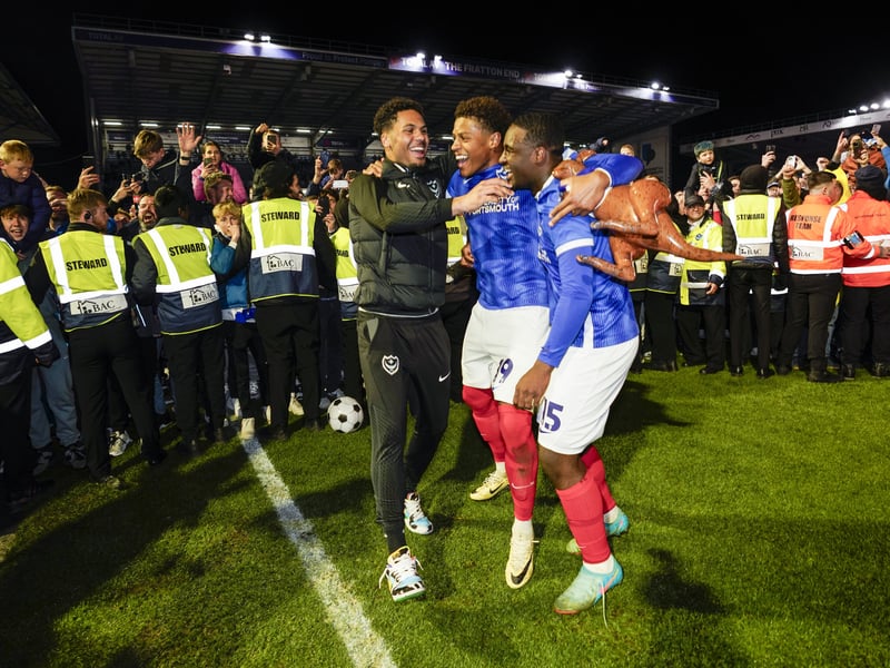 The phenomenal pictures telling story of Portsmouth night of League One title glory