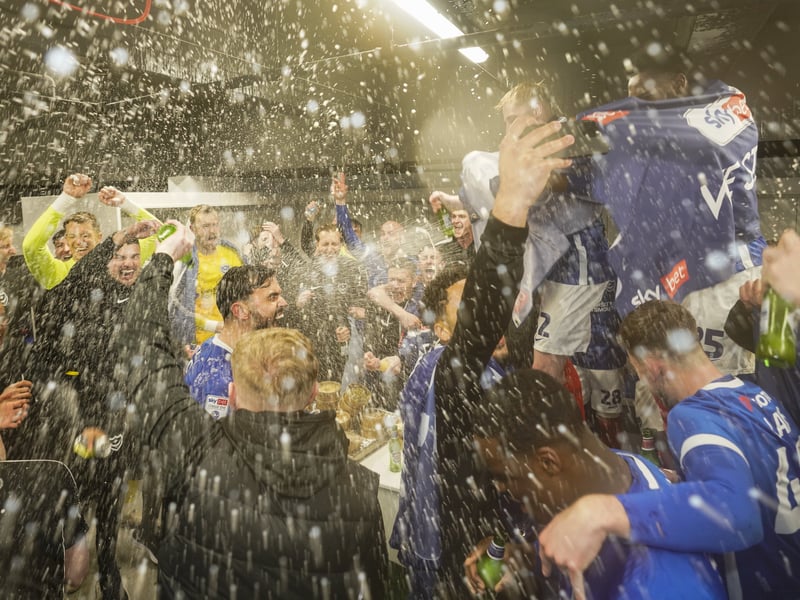 The phenomenal pictures telling story of Portsmouth night of League One title glory
