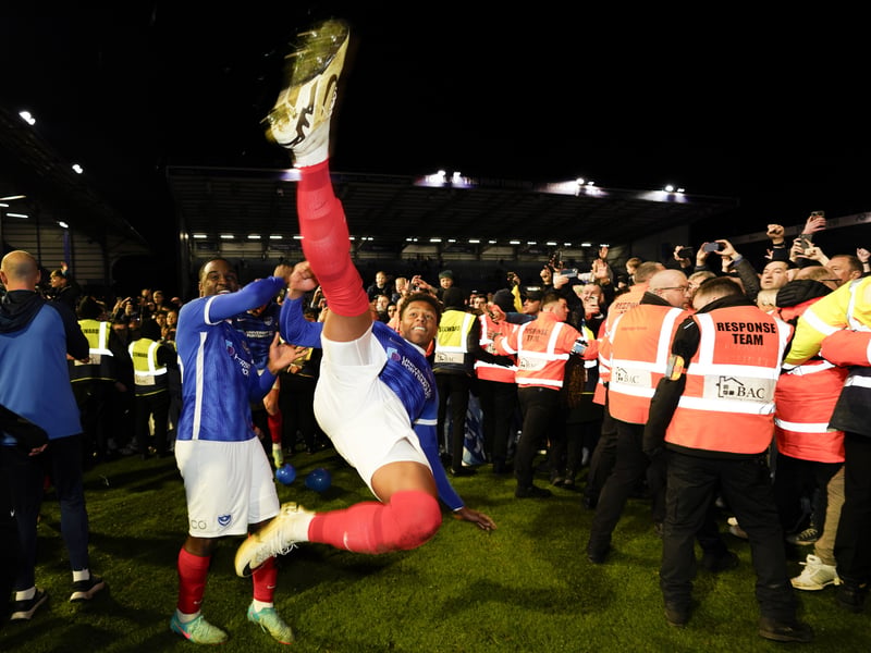The phenomenal pictures telling story of Portsmouth night of League One title glory