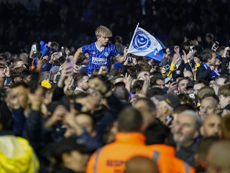 The phenomenal pictures telling story of Portsmouth night of League One title glory