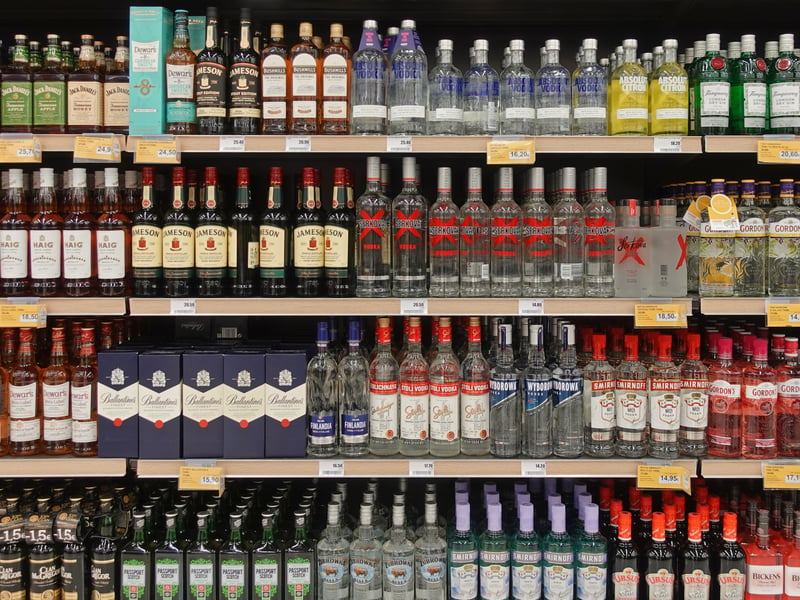 The minimum unit price for 1 litre bottles of vodka or gin will increase from £18.75 to £24.38. 
