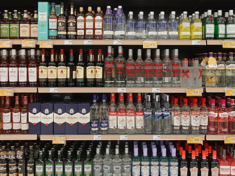 The minimum unit price for 1 litre bottles of vodka or gin will increase from £18.75 to £24.38.