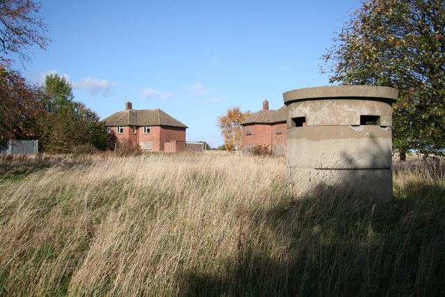 Derelict base accommodation on the former RAF site 