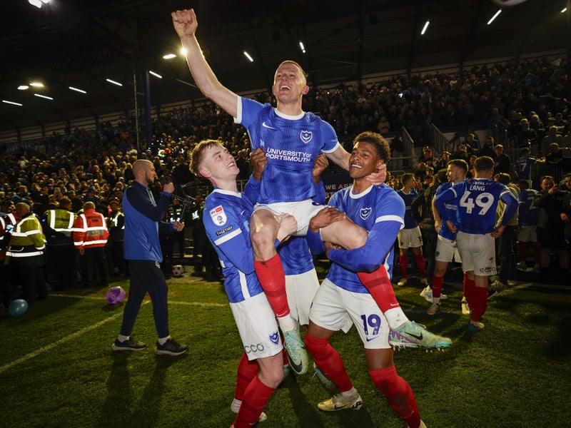The phenomenal pictures telling story of Portsmouth night of League One title glory
