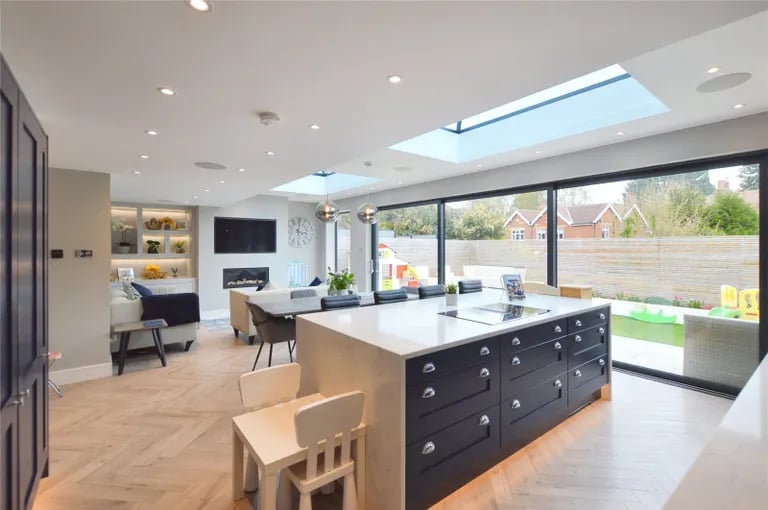 The heart of the property is this absolutely stunning dining kitchen.