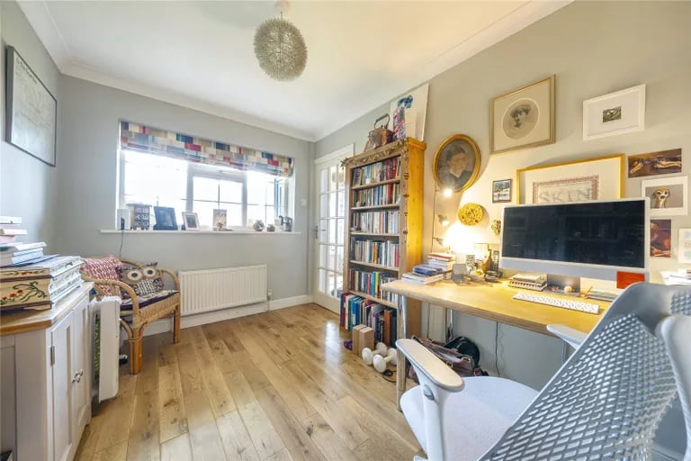 There is also a versatile study that could be used as a children's playroom.