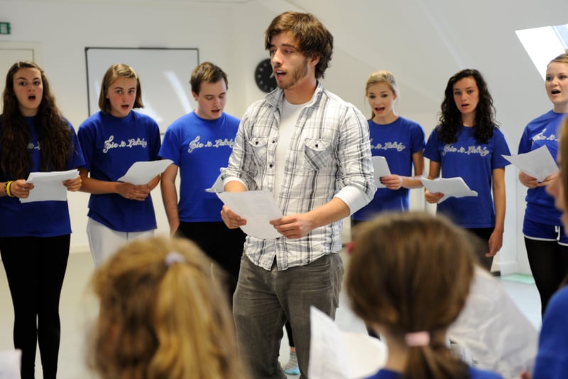 Keith Jack, star of Joseph and the Technicolour Dreamcoat who was teaching at the MG Academy, Balgreen Road, July, 2012.