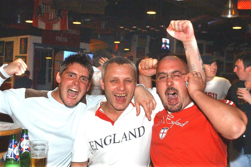 These fans were in a great mood before Sunderland's play-off match with Crystal Palace in 2004.