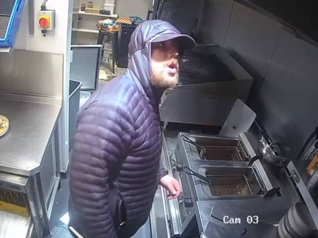 Do you know this bearded man? Police release picture after break-in at Saw Grinders Union bar in Sheffield.