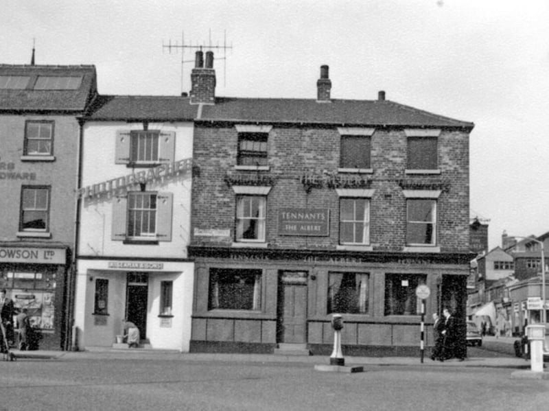 The Albert pub at the corner of Cambridge Street and Division Street, Sheffield city centre, in May 1960