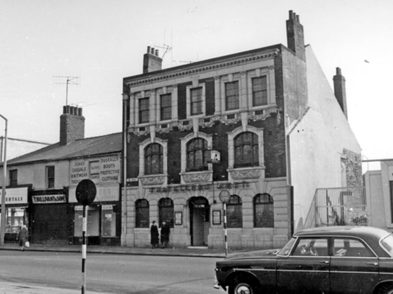 The Traveller's Rest pub on The Moor, Sheffield city centre, in March 1965. It was also known as Billy Lees after one of its landlords