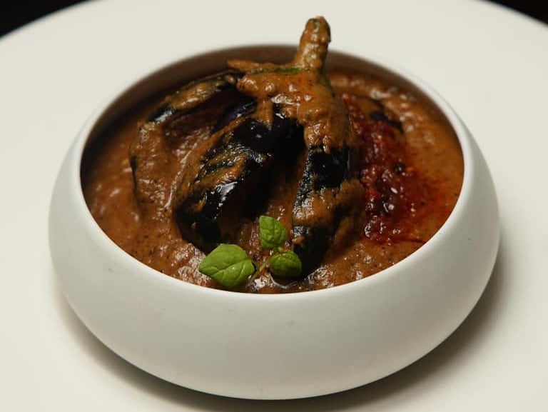 You may have noticed Glasgow chef Ajay Kumar if you have been tuning into BBC's Great British Menu. Visit his restaurant in the Merchant City and order Bharli Vangi which features baby aubergines, peanuts, garlic, and the warmth of garam masala. 33 Ingram St, Glasgow G1 1HA. 