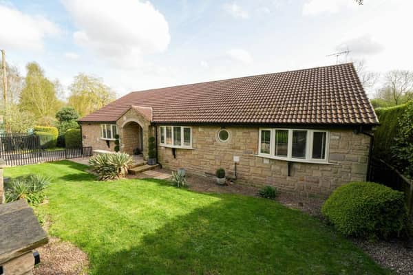 This Rotherham bungalow has four bedrooms and three bathrooms.