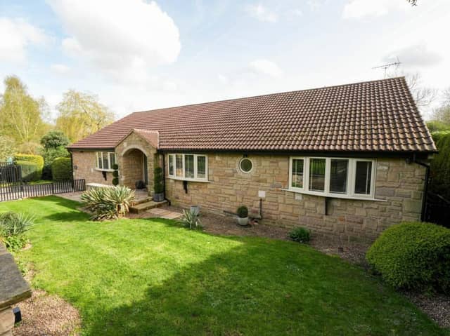 This Rotherham bungalow has four bedrooms and three bathrooms.