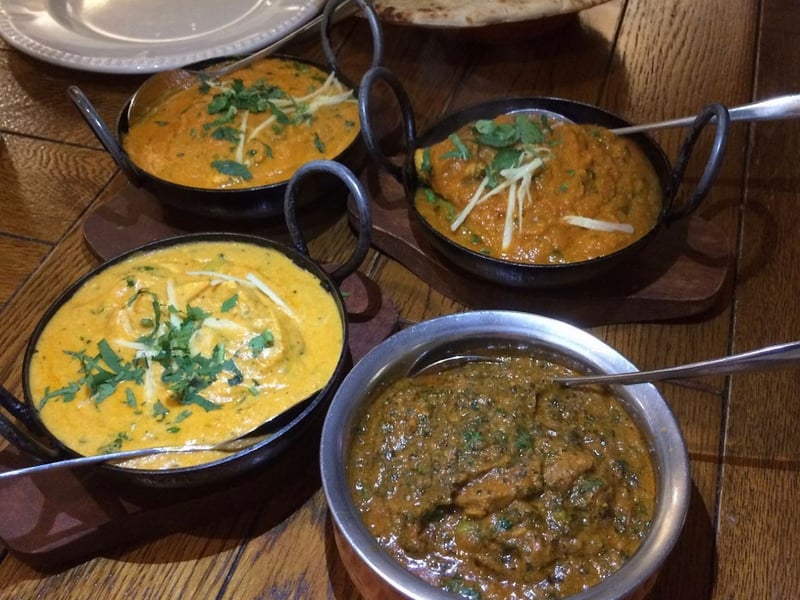 The Merchant City eatery offers a number of vegan and gluten free options as well as old favourites including lamb rogan josh and chicken madras.  25 High St, Glasgow G1 1LX. 