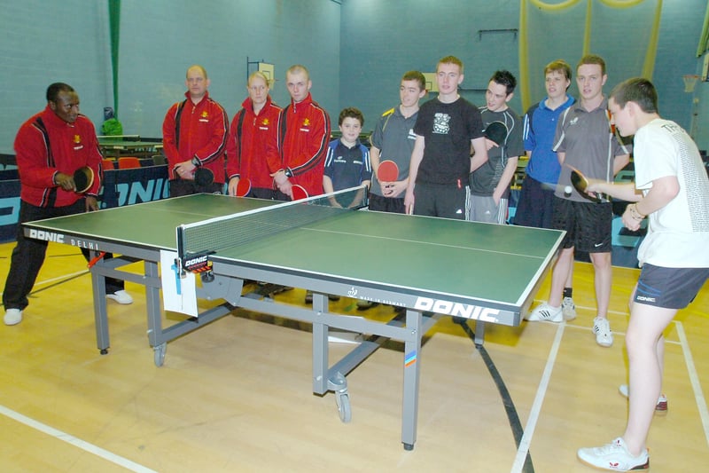 Students from Sandhill View school took on the Army in a table tennis competition in 2008.
Tell us if you remember how they got on.