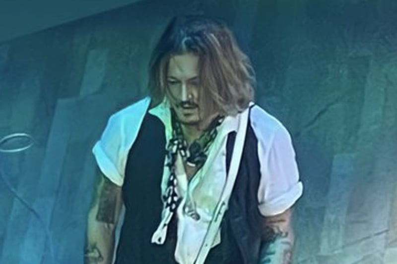 Depp took the stage with Jeff Beck during the late English guitarist's show at Symphony Hall. Stephen Graham was also at the gig. The show was a sell out with Depp being confirmed to appear just last week after he won his multi-million defamation lawsuit against ex-wife Amber Heard.