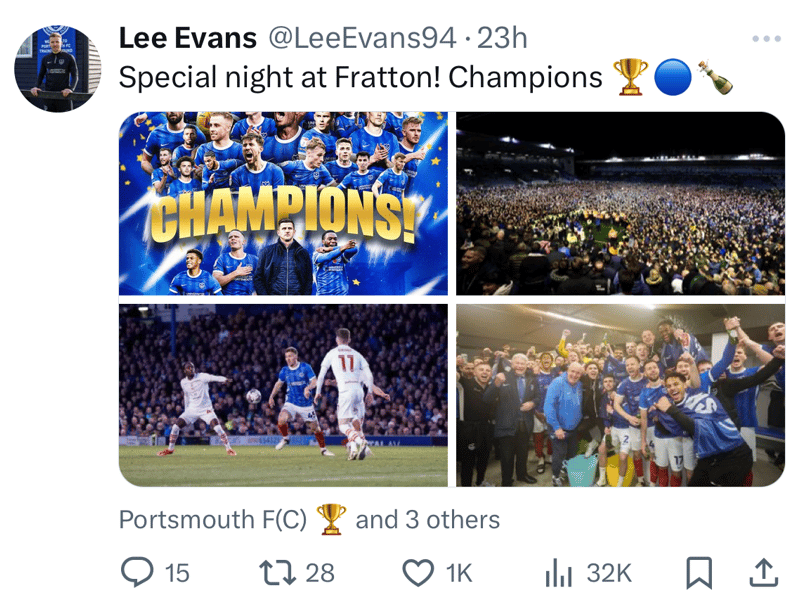 League One record this season: played 4, goals scored 0, assists 0.
