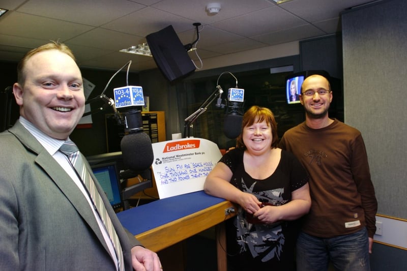 Ladbrokes teamed up with Sun FM to raise money for the Grace House Hospice Appeal 15 years ago.
Here is Colin Hughes from Ladbrokes with Karen MacLennan from the hospice and Simon Grundy from Sun FM.
